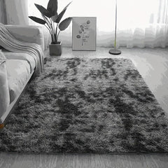 Soft Area Rugs For Bedroom Fluffy Non-slip Tie Dyed Fuzzy Shag Plush