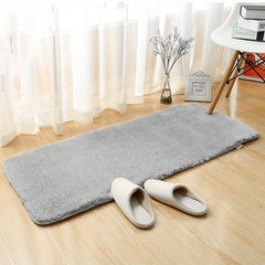 Soft Fluffy Plush Silk Fur Bedroom Rug Non Slip Tie Dyed 59x78 Inches