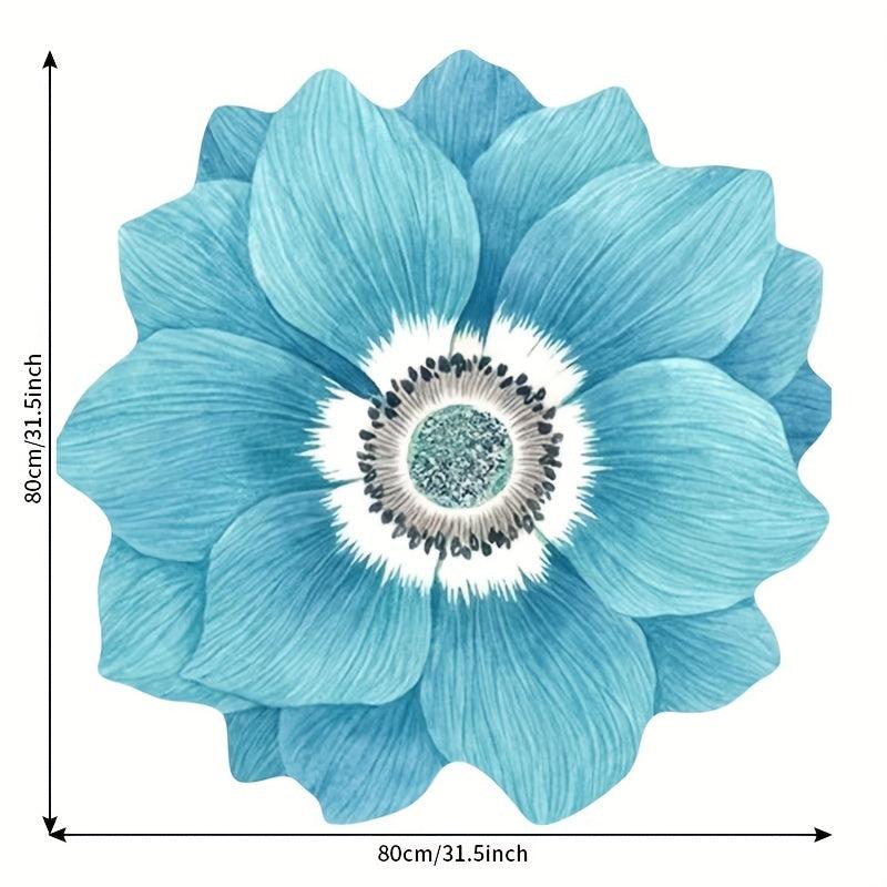 3D Flower Floor Mat Non-slip Bedroom Carpet Pink Blanket Bedside Rug