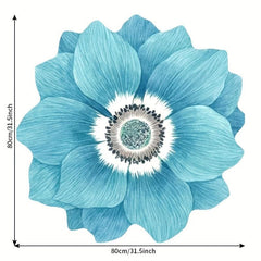 3D Flower Floor Mat Non-slip Bedroom Carpet Pink Blanket Bedside Rug