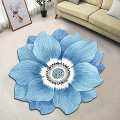 3D Flower Floor Mat Non-slip Bedroom Carpet Pink Blanket Bedside Rug
