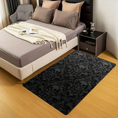 Halloween Skull Gothic Area Rug - Anti-fatigue Floor Carpet Kitchen Rug