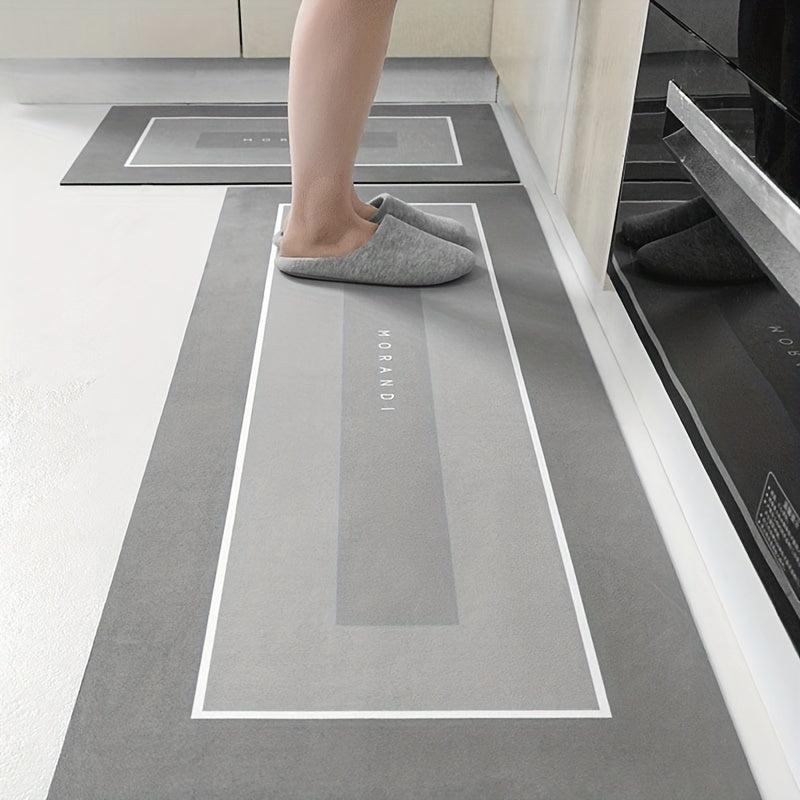 Non slip Kitchen Mat Rubber Back Floor Mat Kitchen Rugs Washable Bathroom Mat