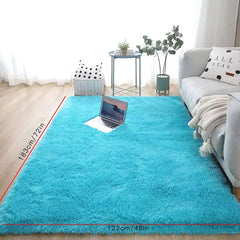 Soft Fluffy Plush Area Rug Large Size Shaggy Carpet Furry