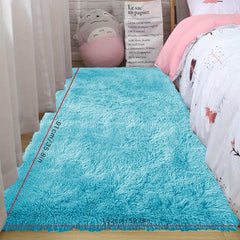 Soft Fluffy Plush Area Rug Large Size Shaggy Carpet Furry