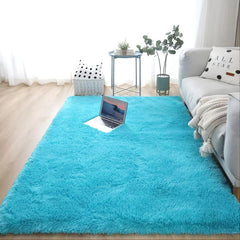 Soft Fluffy Plush Area Rug Large Size Shaggy Carpet Furry