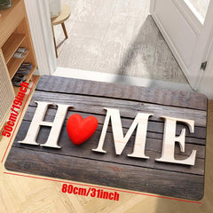 Love Letter Decor Door Mat Printed Floor Mat Non slip Kitchen Indoor Floor Rug