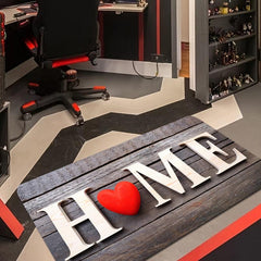 Love Letter Decor Door Mat Printed Floor Mat Non slip Kitchen Indoor Floor Rug