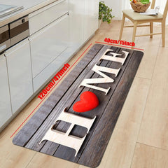Love Letter Decor Door Mat Printed Floor Mat Non slip Kitchen Indoor Floor Rug