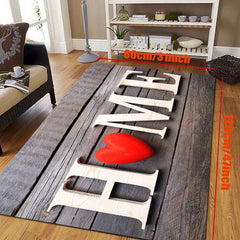 Love Letter Decor Door Mat Printed Floor Mat Non slip Kitchen Indoor Floor Rug