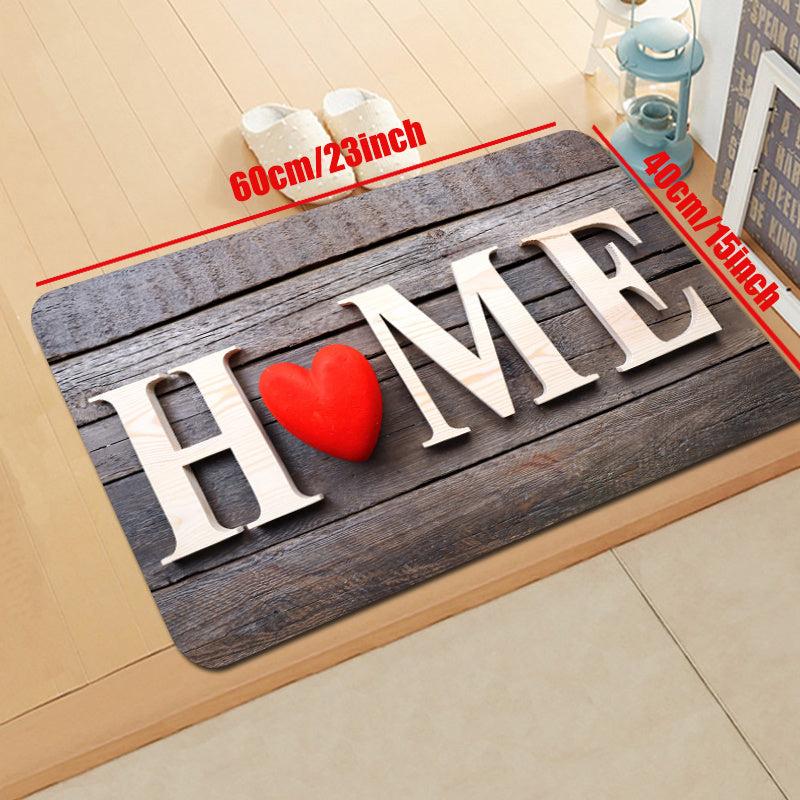 Love Letter Decor Door Mat Printed Floor Mat Non slip Kitchen Indoor Floor Rug