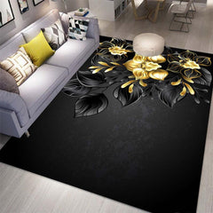 Soft Rose Kitchen Rug Waterproof Non Slip Absorbent Washable Carpet