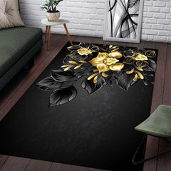 Soft Rose Kitchen Rug Waterproof Non Slip Absorbent Washable Carpet