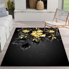 Soft Rose Kitchen Rug Waterproof Non Slip Absorbent Washable Carpet