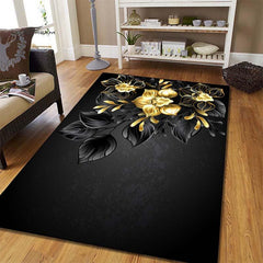 Soft Rose Kitchen Rug Waterproof Non Slip Absorbent Washable Carpet