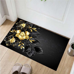 Soft Rose Kitchen Rug Waterproof Non Slip Absorbent Washable Carpet
