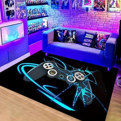 3D Gaming Area Rug Gamepad Carpet Living Room Decoration