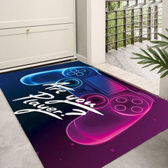 Gamer Rug for Bedroom and Living Room - Soft Video Game Floor Mat