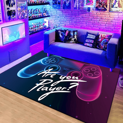 Gamer Rug for Bedroom and Living Room - Soft Video Game Floor Mat