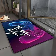 Gamer Rug for Bedroom and Living Room - Soft Video Game Floor Mat