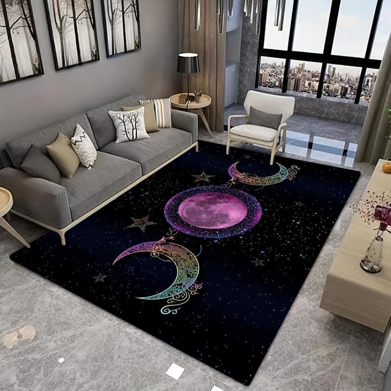Large Area Rug Living Room Modern Crystal Velvet Non-slip Soft Mat