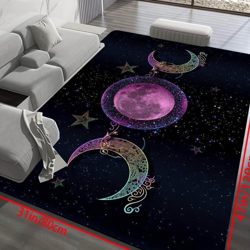 Large Area Rug Living Room Modern Crystal Velvet Non-slip Soft Mat