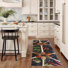 Modern Spices Print Rug - Non Slip - Machine Washable