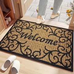 Durable Welcome Doormat Low Pile Indoor Outdoor Entrance Mat
