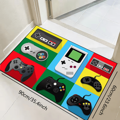 Gaming Room Decor Rug - Non-Slip Video Gamer Area Mat