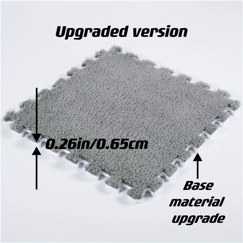 10pcs Soft Puzzle Foam Floor Mats Anti Slip Comfort Pads 12in 12in