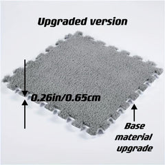 10pcs Soft Puzzle Foam Floor Mats Anti Slip Comfort Pads 12in 12in
