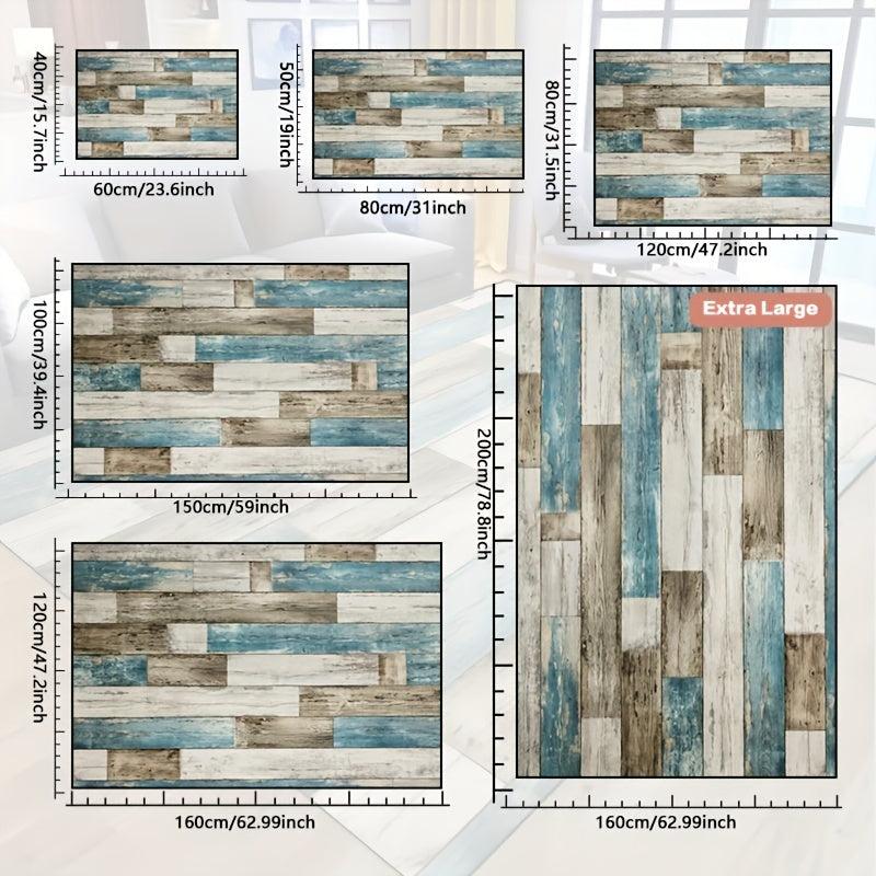Stripe Pattern Rug Non-slip Washable Carpet Living Room Bedroom Outdoor Decor