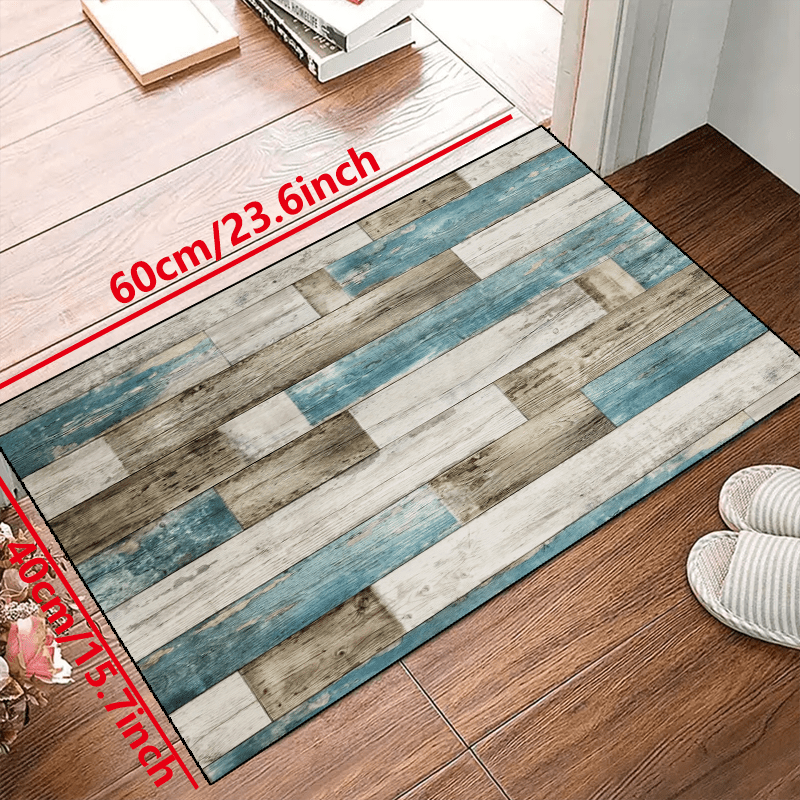 Stripe Pattern Rug Non-slip Washable Carpet Living Room Bedroom Outdoor Decor