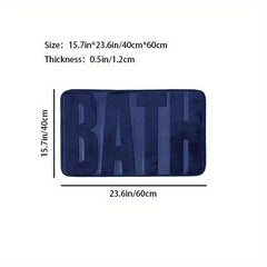 Non-Slip Memory Foam Bathroom Bath Mat Soft Comfortable Carpe