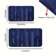 Non-Slip Memory Foam Bathroom Bath Mat Soft Comfortable Carpe