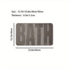 Non-Slip Memory Foam Bathroom Bath Mat Soft Comfortable Carpe