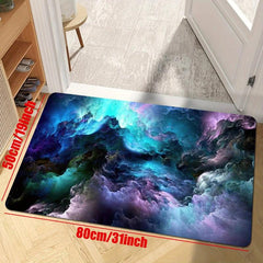 3D Illusion Galaxy Outer Space Stars Floor Mat