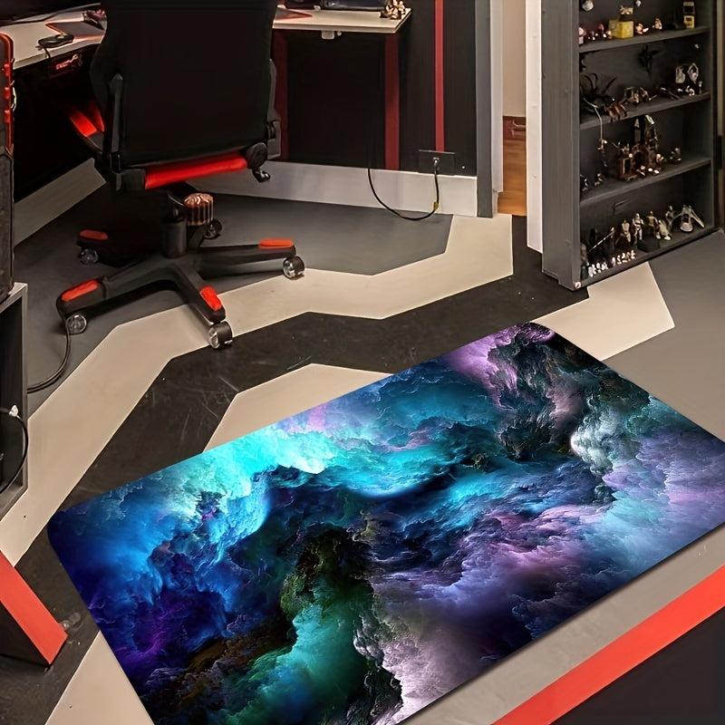 3D Illusion Galaxy Outer Space Stars Floor Mat