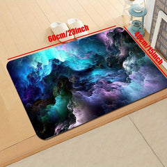 3D Illusion Galaxy Outer Space Stars Floor Mat
