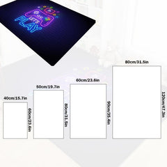 Large Neon Video Game Floor Mat Gamer Carpet for Living Room and Bedroom