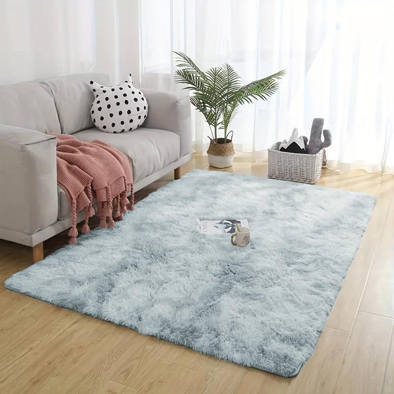 Ultra Soft Fluffy Tie Dyed Area Rug for Bedroom Living Room Nursery