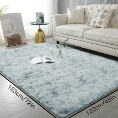 Ultra Soft Fluffy Tie Dyed Area Rug for Bedroom Living Room Nursery