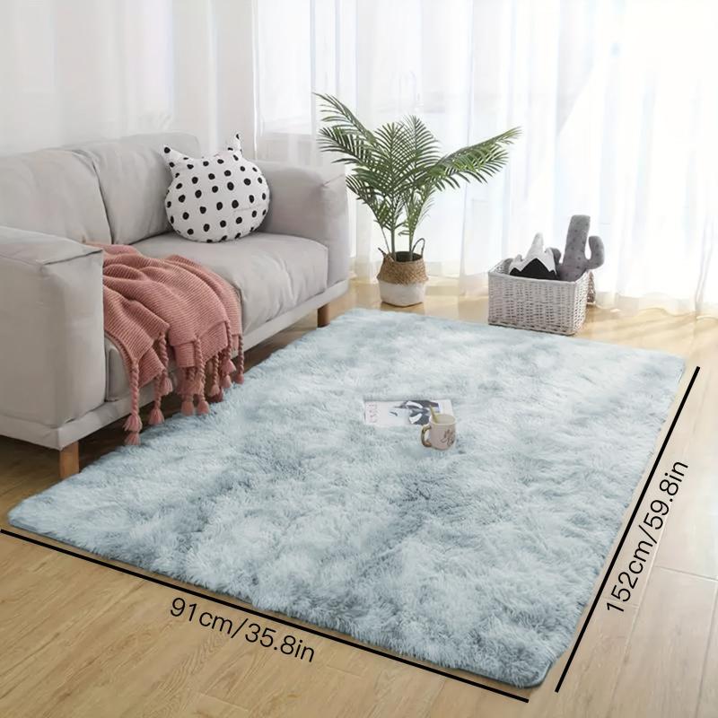Ultra Soft Fluffy Tie Dyed Area Rug for Bedroom Living Room Nursery