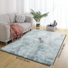 Ultra Soft Fluffy Tie Dyed Area Rug for Bedroom Living Room Nursery