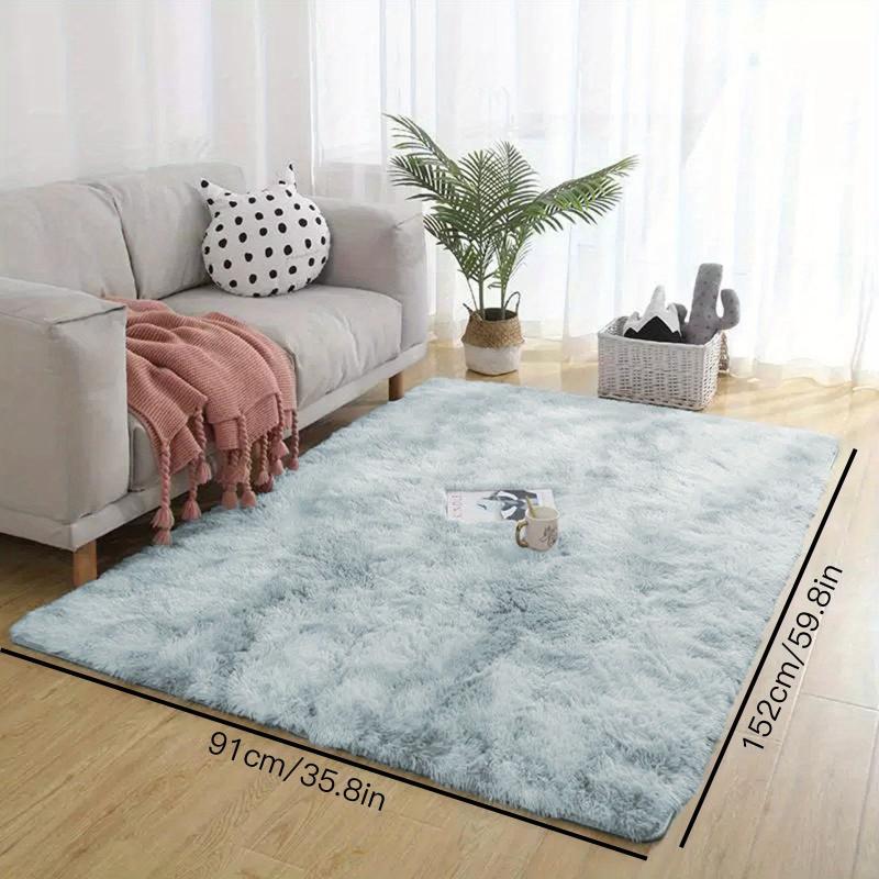 Ultra Soft Fluffy Tie Dyed Area Rug for Bedroom Living Room Nursery