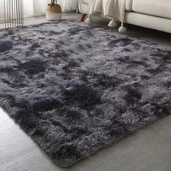 Soft Shag Area Rug Grey Carpet Bedroom Living Room Decor Non Slip Washable