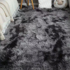 Soft Shag Area Rug Grey Carpet Bedroom Living Room Decor Non Slip Washable