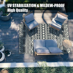 Large Waterproof Outdoor Rug Mats 5x8 6x9