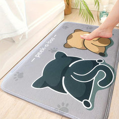 Non-slip Sponge Bathroom Floor Mat - Absorbent Door Mat