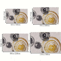 Modern Minimalist Circle Pattern Large Area Carpet